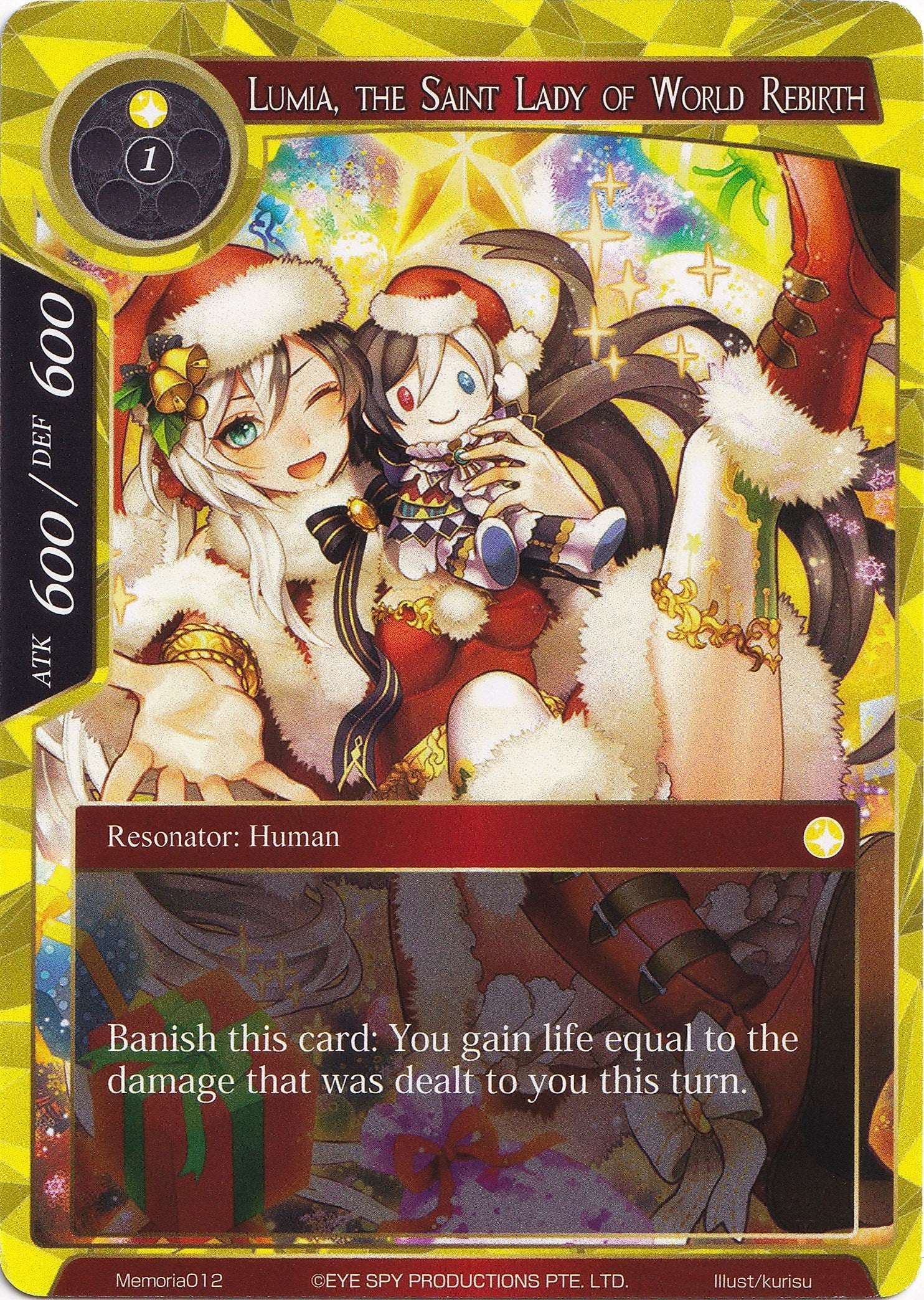 Image for Lumia, the Saint Lady of World Rebirth (Alice Origin Memoria Cards) (Memoria012) - Force of Will