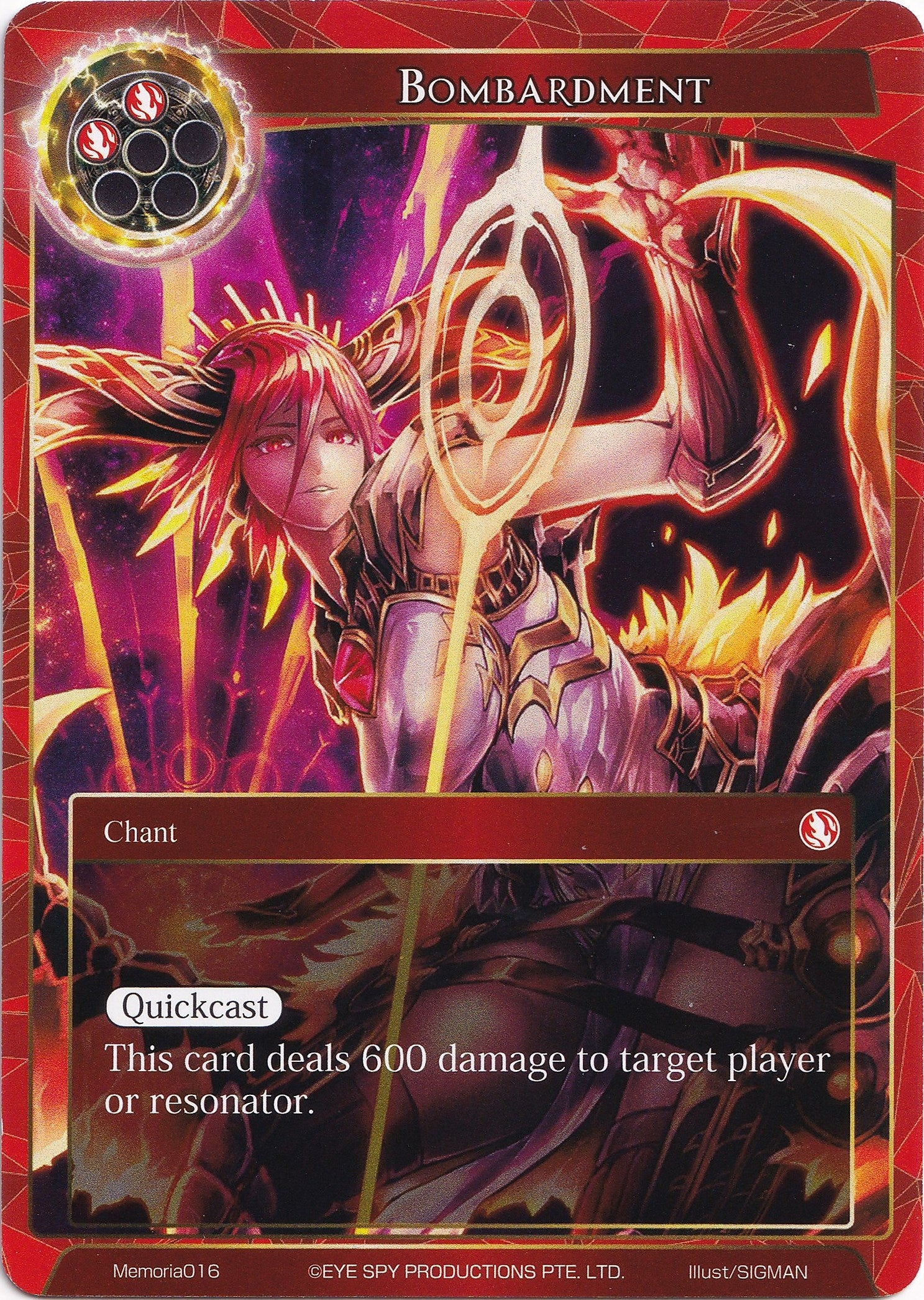 Image for Bombardment (Alice Origin Memoria Cards) (Memoria016) - Force of Will
