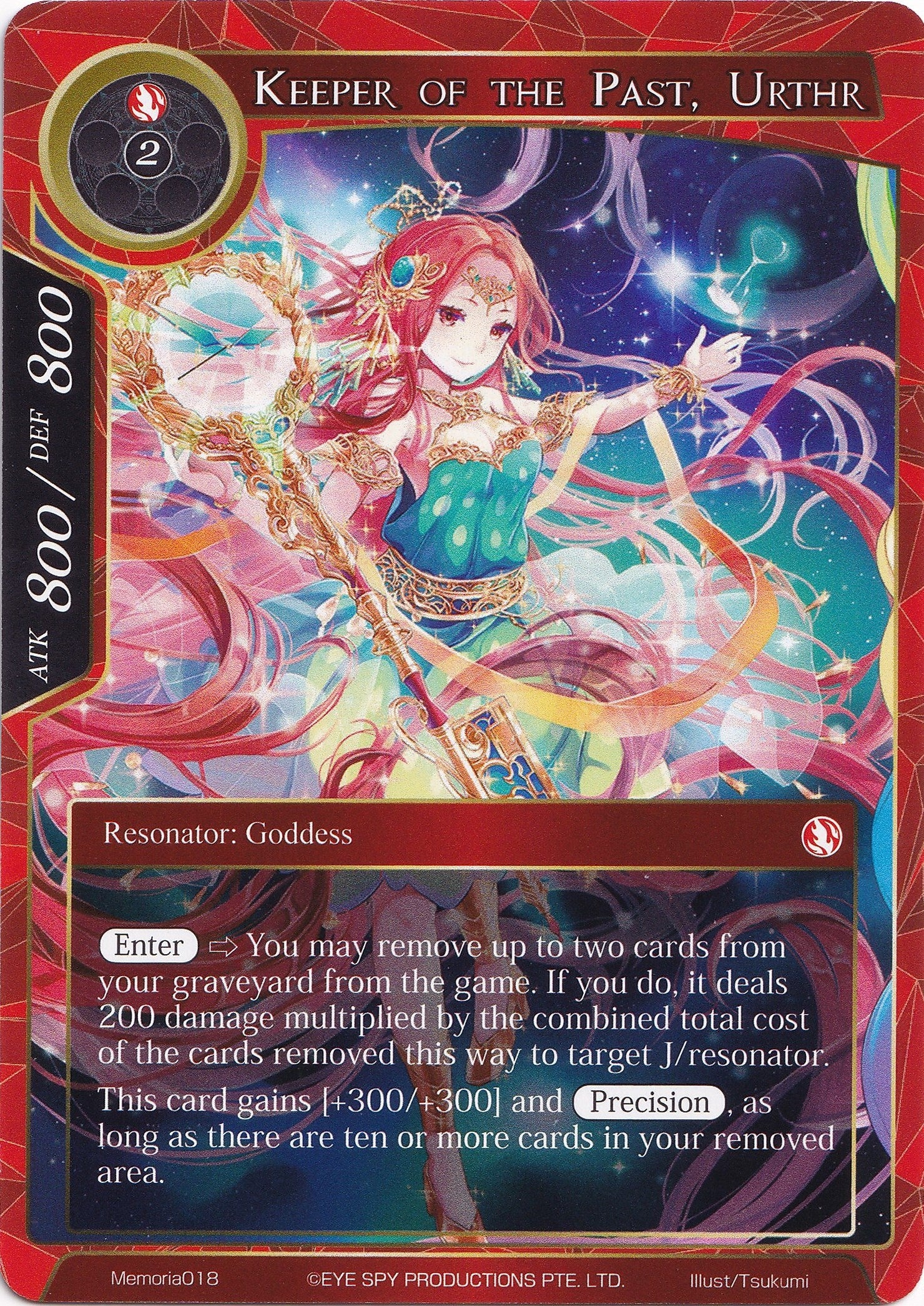 Image for Keeper of the Past, Urthr (Alice Origin Memoria Cards) (Memoria018) - Force of Will