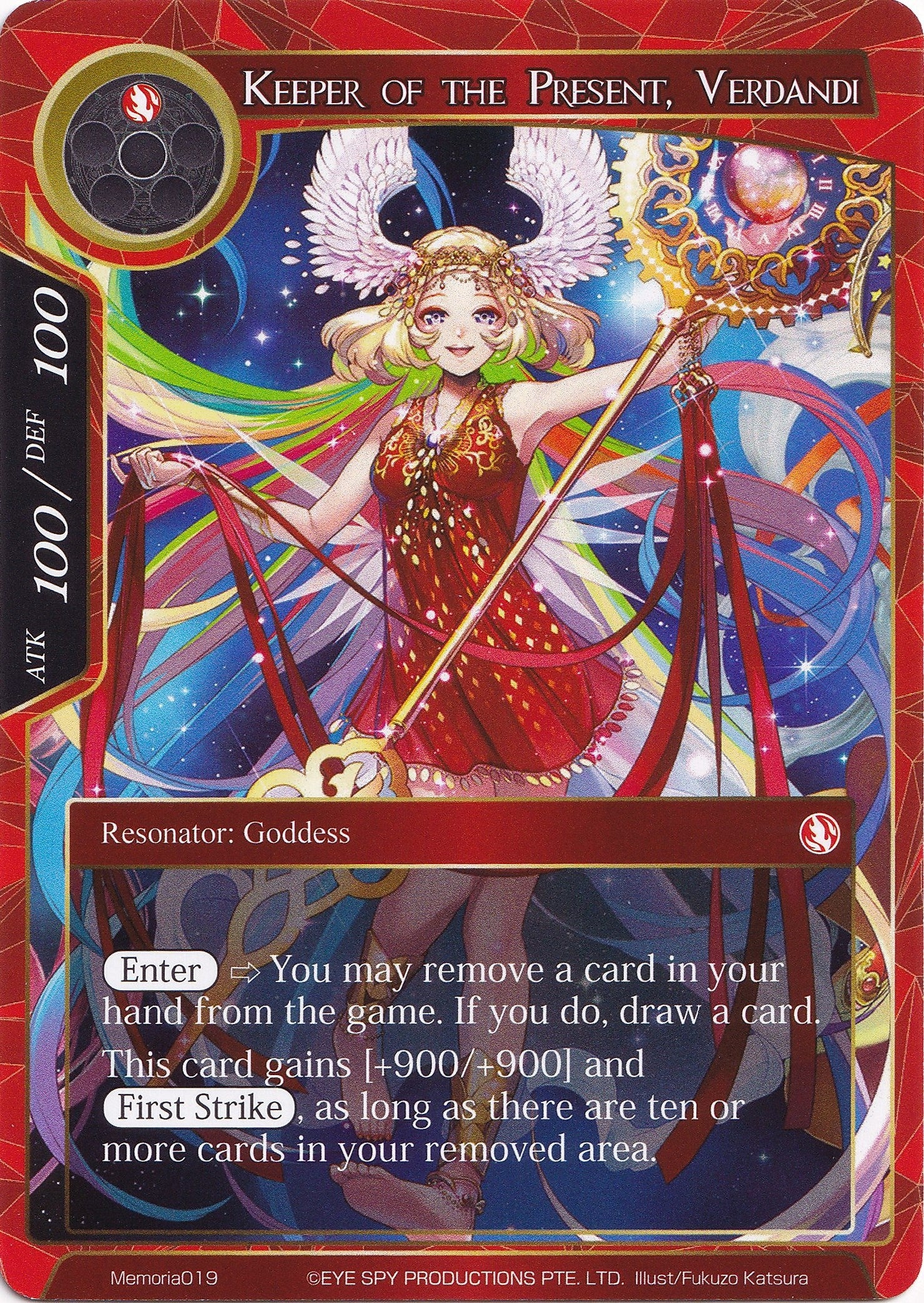Image for Keeper of the Present, Verdandi (Alice Origin Memoria Cards) (Memoria019) - Force of Will