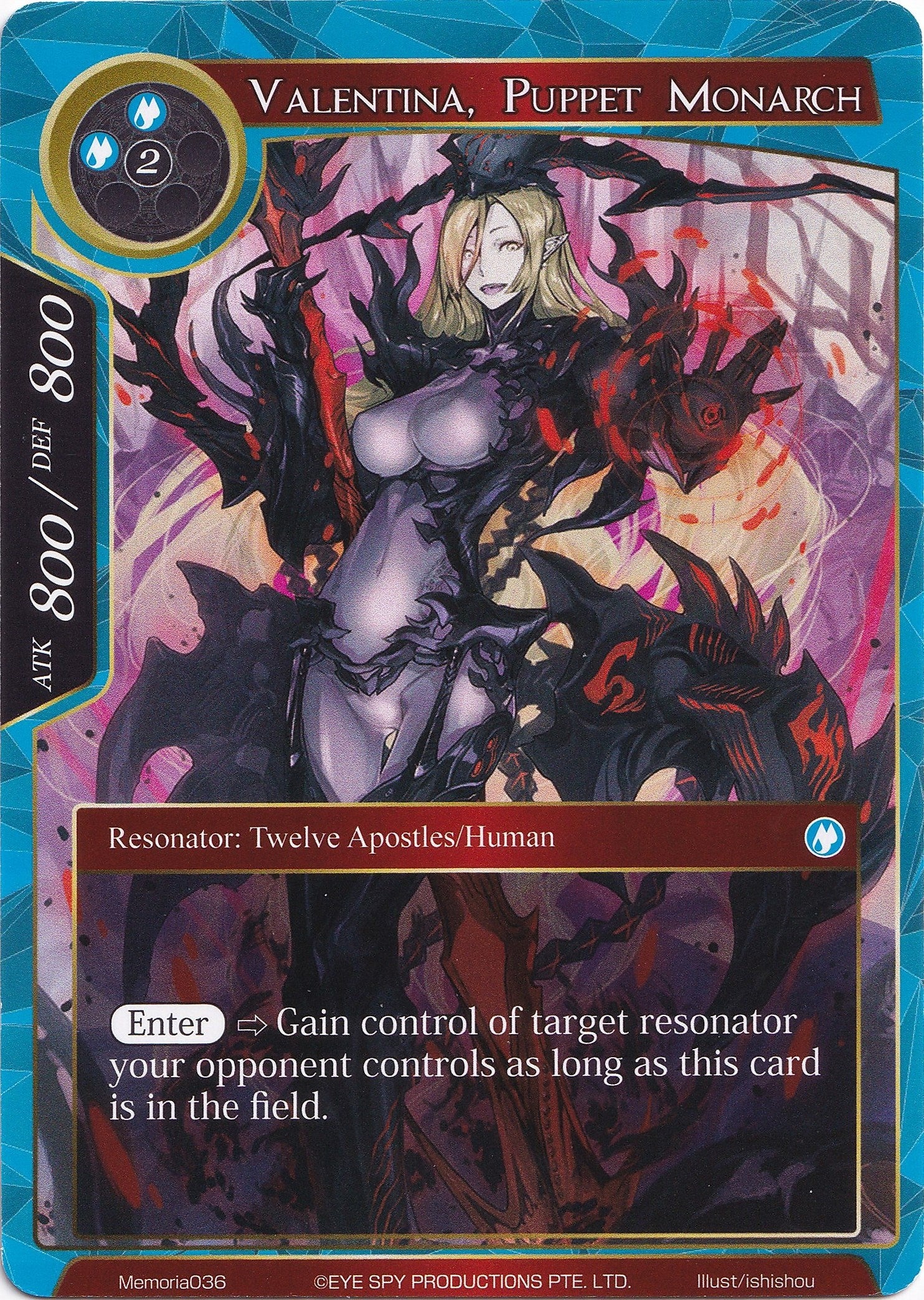 Image for Valentina, Puppet Monarch (Alice Origin Memoria Cards) (Memoria036) - Force of Will