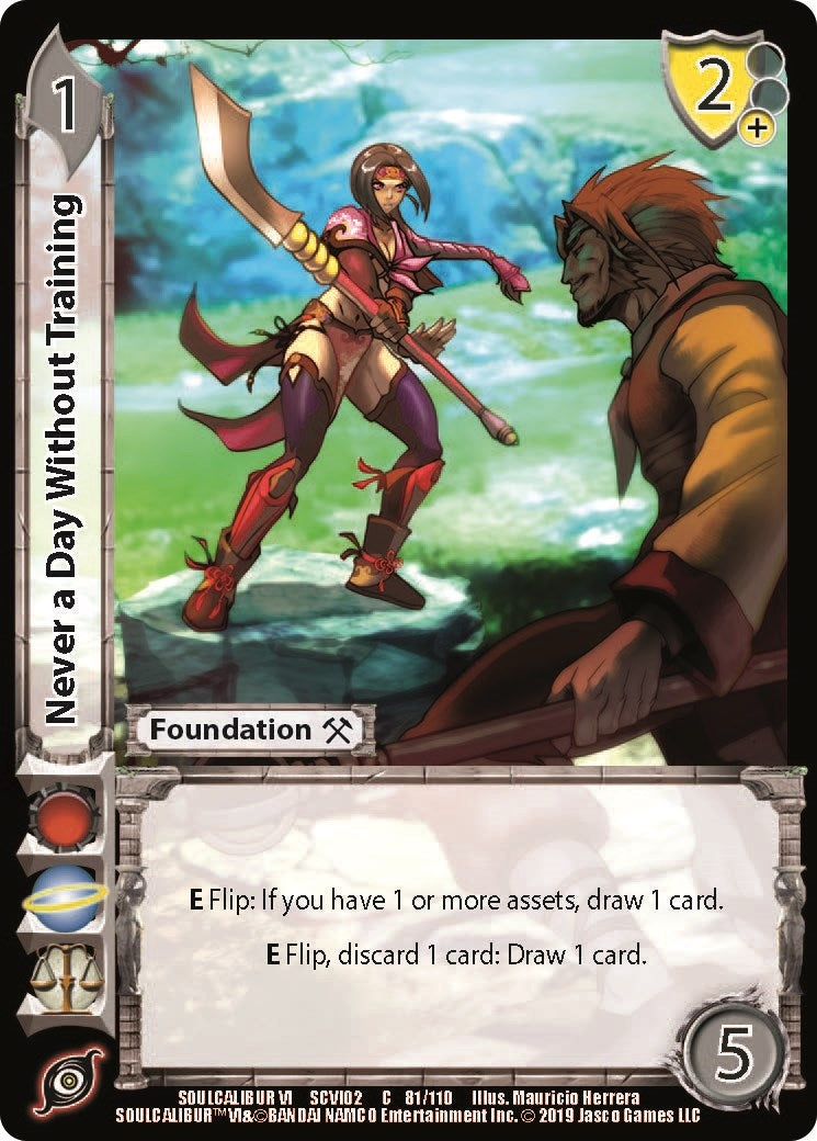 Image for Never a Day Without Training (SoulCalibur VI: Libra of Souls) (81) - UniVersus