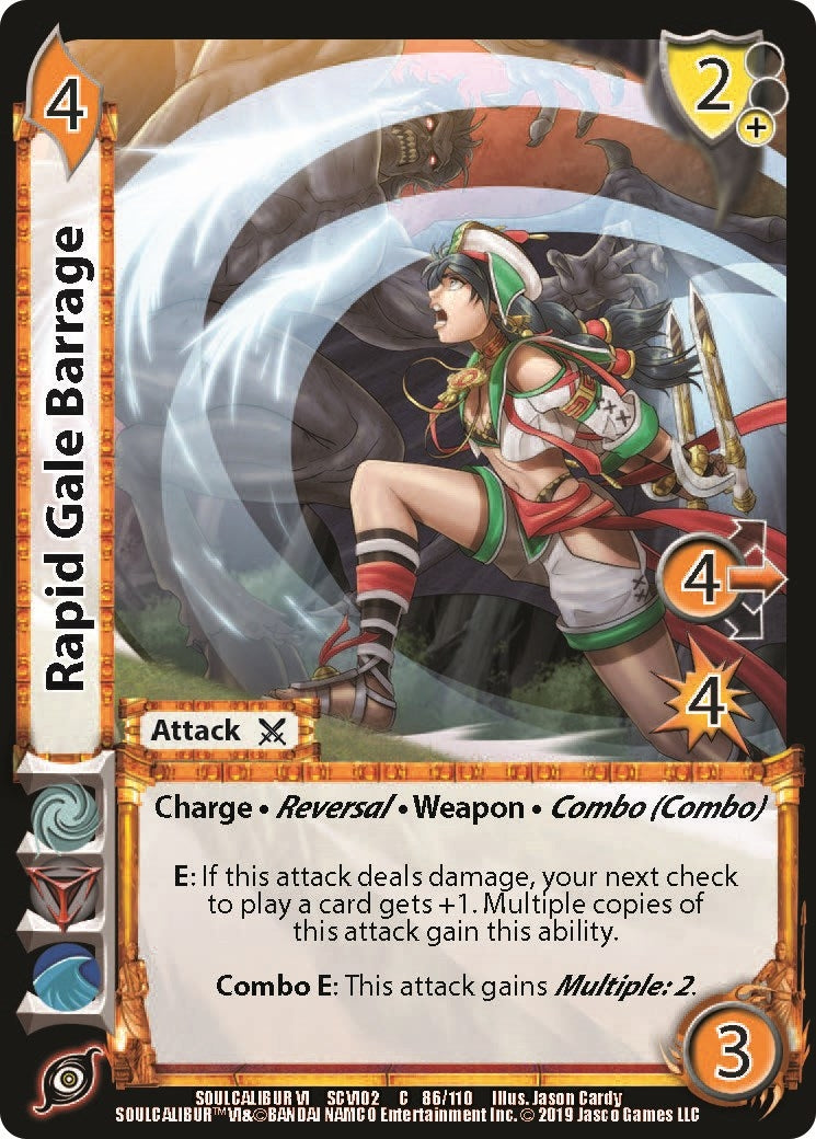 Image for Rapid Gale Barrage (SoulCalibur VI: Libra of Souls) (86) - UniVersus