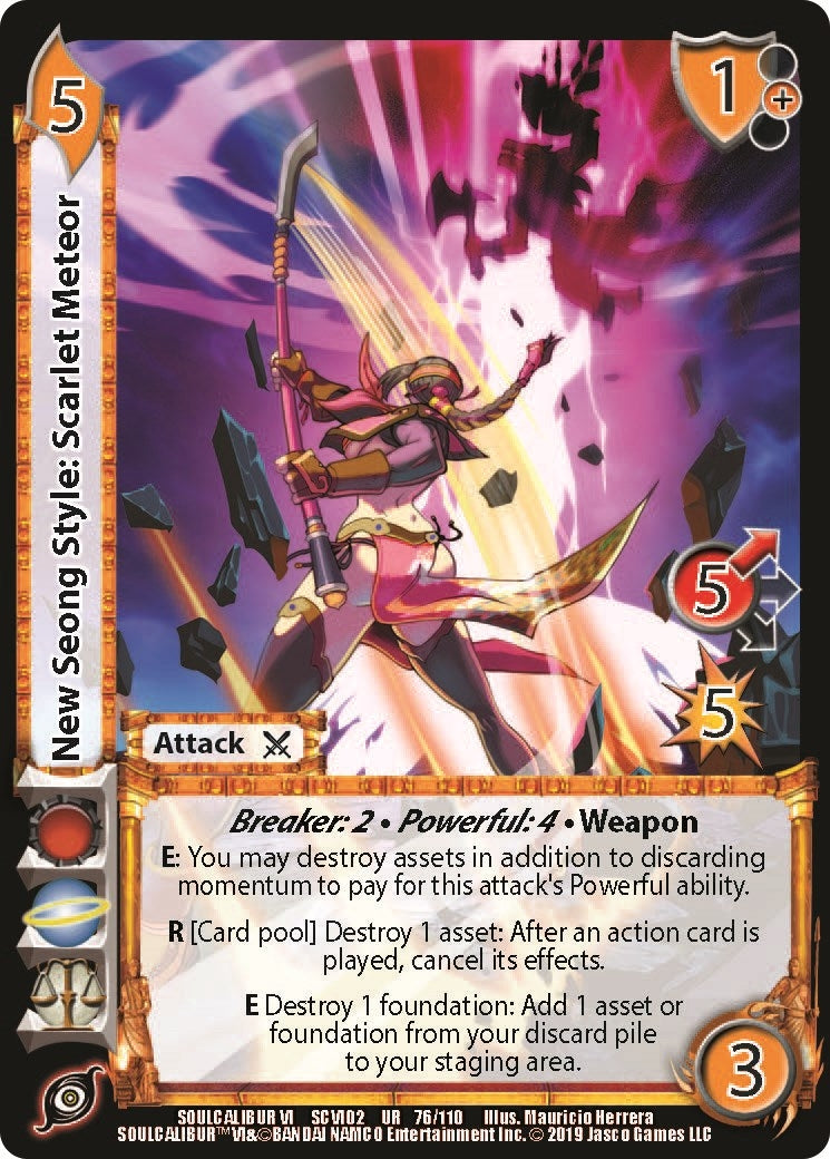 Image for New Seong Style: Scarlet Meteor (SoulCalibur VI: Libra of Souls) (76) - UniVersus