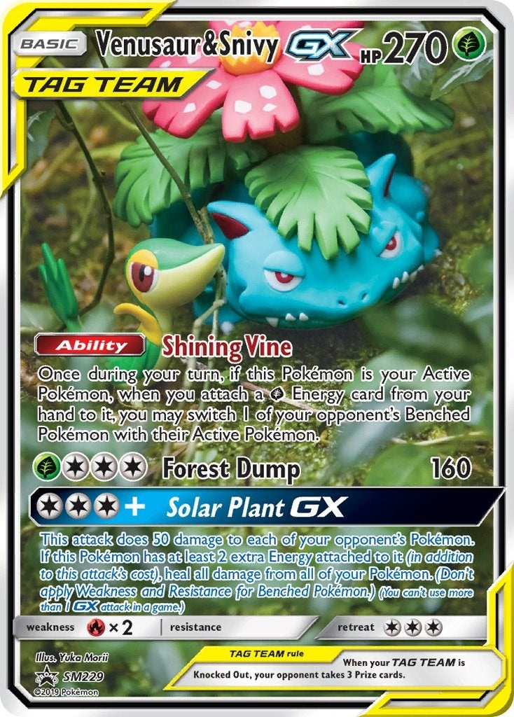 Image for Venusaur & Snivy GX - SM229 (SM Promos) (SM229) - Pokemon