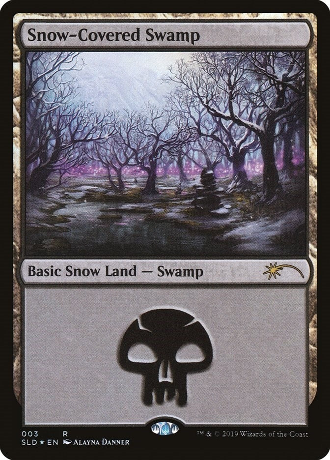 Image for Snow-Covered Swamp (3) (Secret Lair Drop Series) (3) - Magic: The Gathering
