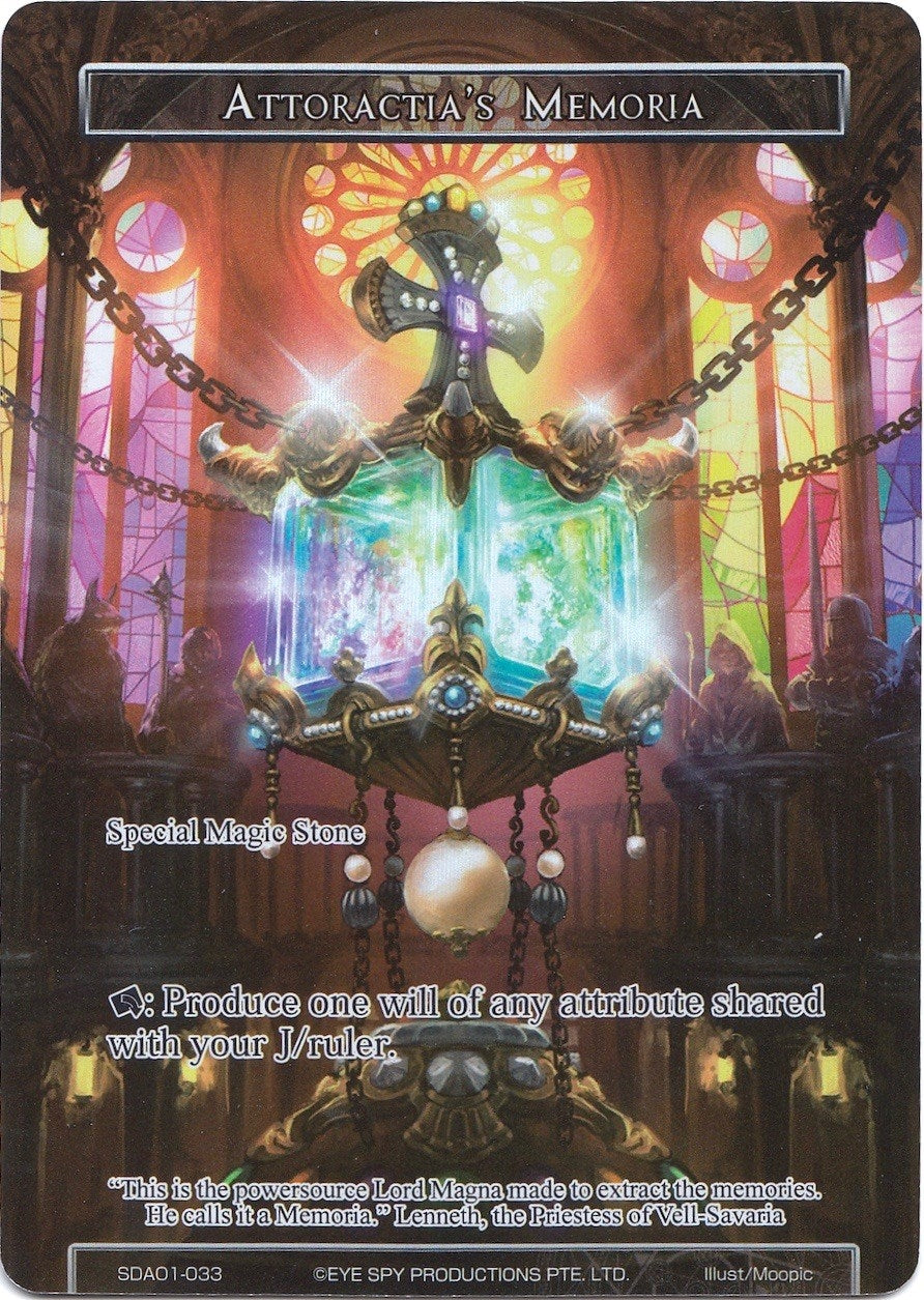 Image for Attoractia's Memoria (Full Art) (Alice Origin Starter Deck) (SDAO1-033) - Force of Will