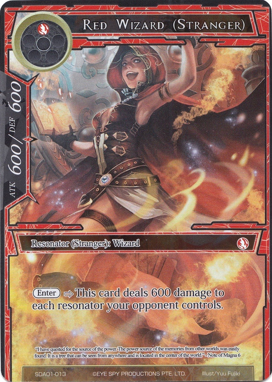 Image for Red Wizard (Stranger) (Full Art) (Alice Origin Starter Deck) (SDAO1-013) - Force of Will