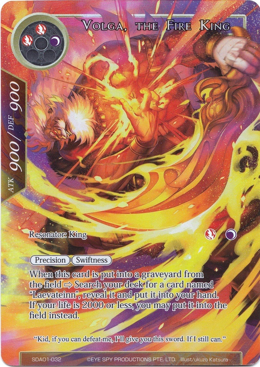 Image for Volga, the Fire King (Full Art) (Alice Origin Starter Deck) (SDAO1-032) - Force of Will