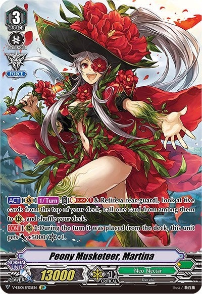 Image for Peony Musketeer, Martina (SP) (V-EB10: The Mysterious Fortune) (V-EB10/SP05EN) - Cardfight Vanguard