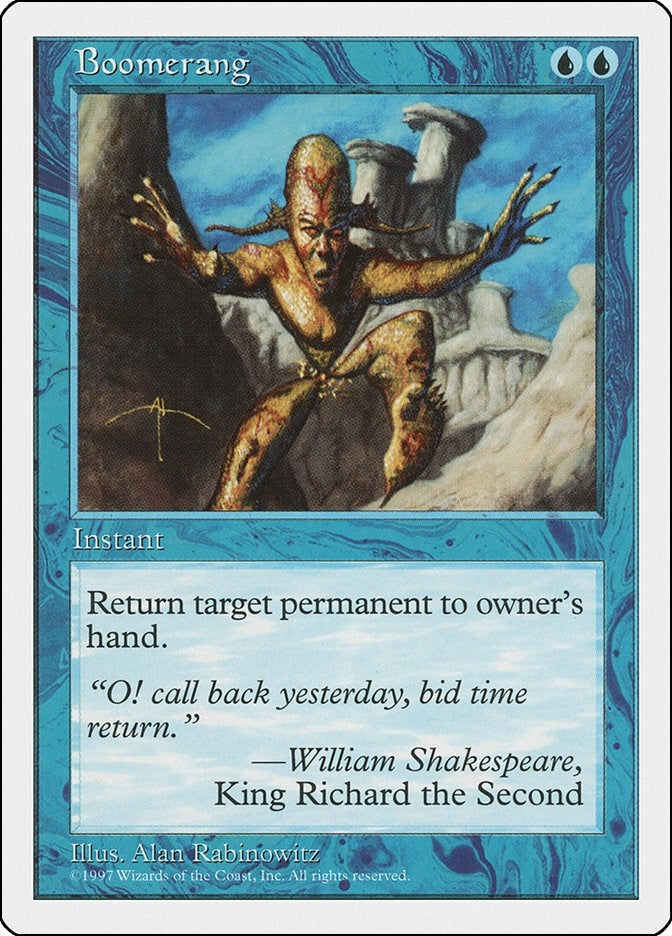 Image for Boomerang (Fifth Edition) - Magic: The Gathering