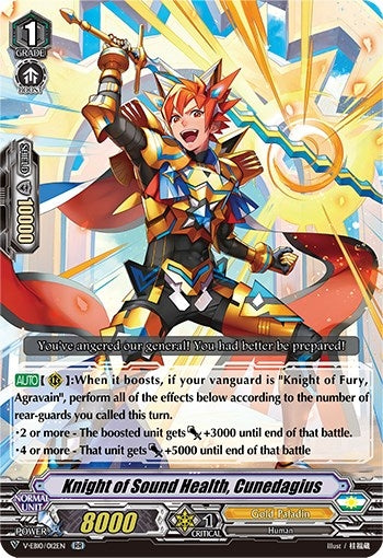 Image for Knight of Sound Health, Cunedagius (V-EB10: The Mysterious Fortune) (V-EB10/012EN) - Cardfight Vanguard