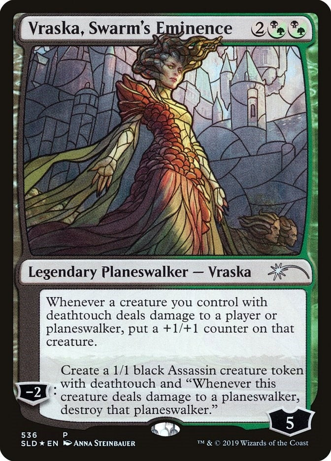 Image for Vraska, Swarm's Eminence (Stained Glass) (Secret Lair Drop Series) (536) - Magic: The Gathering