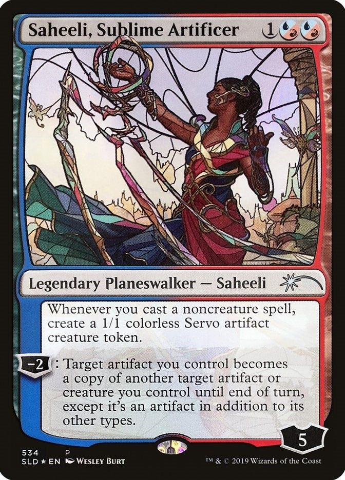 Image for Saheeli, Sublime Artificer (Stained Glass) (Secret Lair Drop Series) (534) - Magic: The Gathering