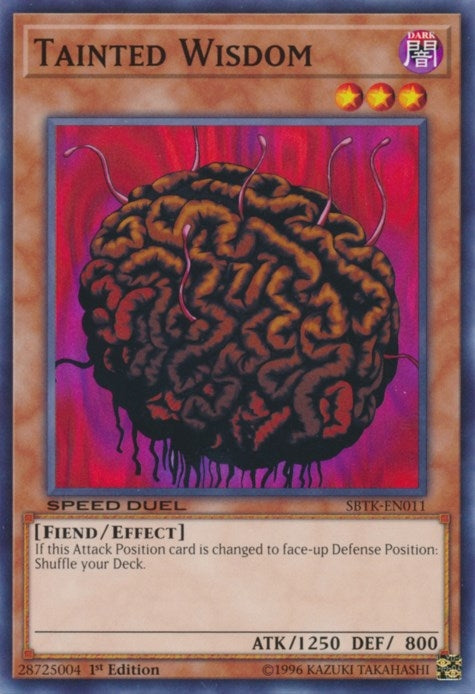 Image for Tainted Wisdom (Speed Duel: Trials of the Kingdom) (SBTK-EN011) - YuGiOh