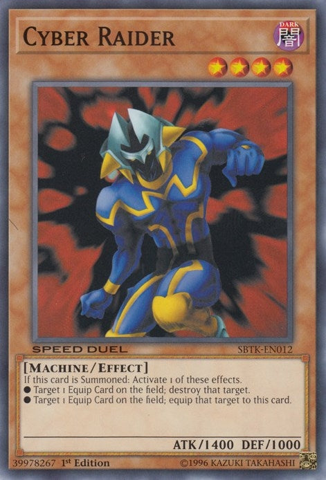 Image for Cyber Raider (Speed Duel: Trials of the Kingdom) (SBTK-EN012) - YuGiOh