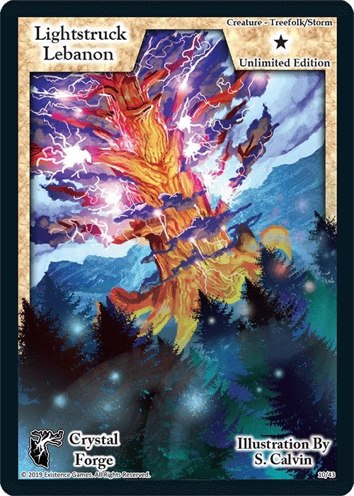 Image for Lightstruck Lebanon (Unlimited Edition) (Crystal Forge) (10) - Exodus TCG