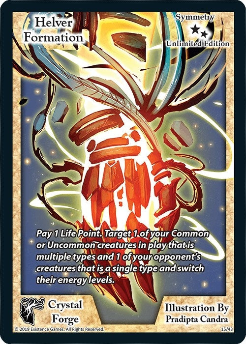 Image for Helver Formation (Unlimited Edition) (Crystal Forge) (15) - Exodus TCG