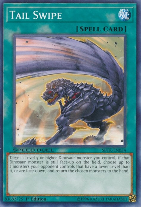 Image for Tail Swipe (Speed Duel: Trials of the Kingdom) (SBTK-EN034) - YuGiOh