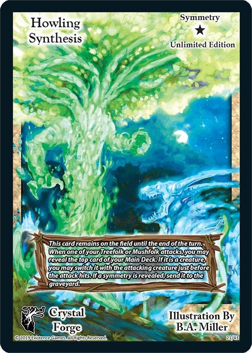 Image for Howling Synthesis (Unlimited Edition) (Crystal Forge) (21) - Exodus TCG