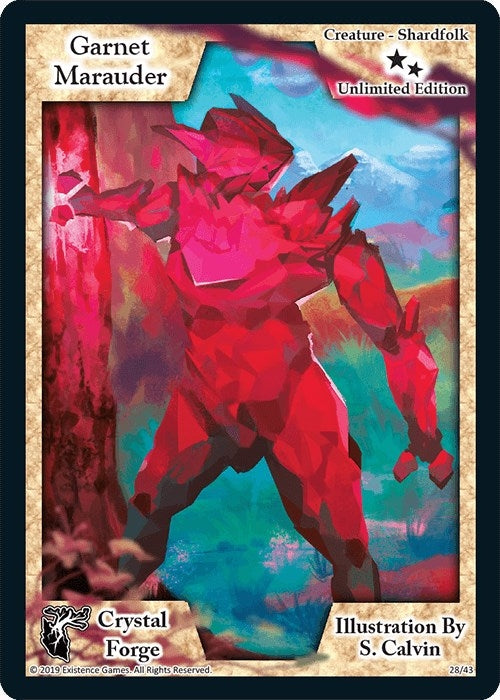 Image for Garnet Marauder (Unlimited Edition) (Crystal Forge) (28) - Exodus TCG