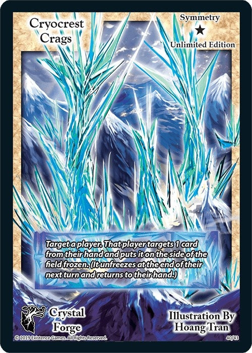 Image for Cryocrest Crags (Unlimited Edition) (Crystal Forge) (40) - Exodus TCG