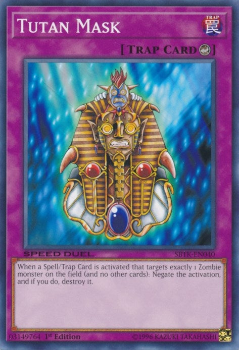Image for Tutan Mask (Speed Duel: Trials of the Kingdom) (SBTK-EN040) - YuGiOh