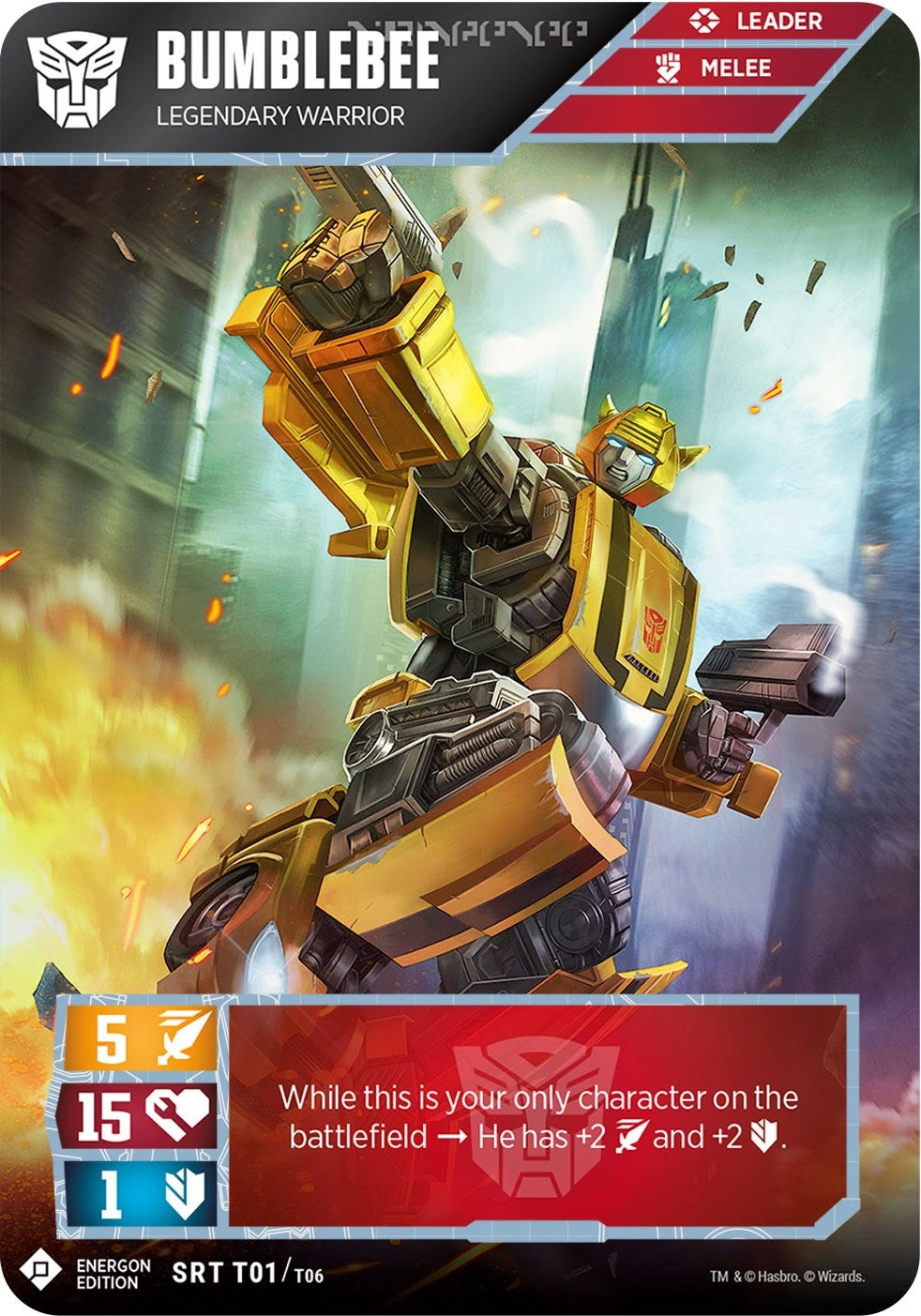 Image for Bumblebee - Legendary Warrior (Energon Edition) (Wave 1) (T01) - Transformers TCG