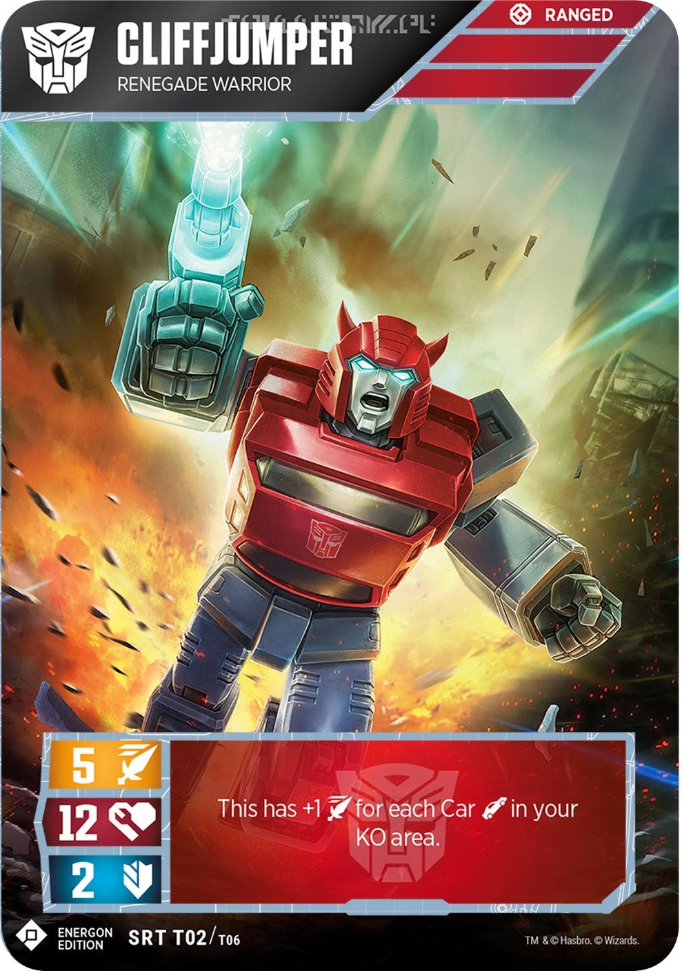 Image for Cliffjumper - Renegade Warrior (Energon Edition) (Wave 1) (T02) - Transformers TCG