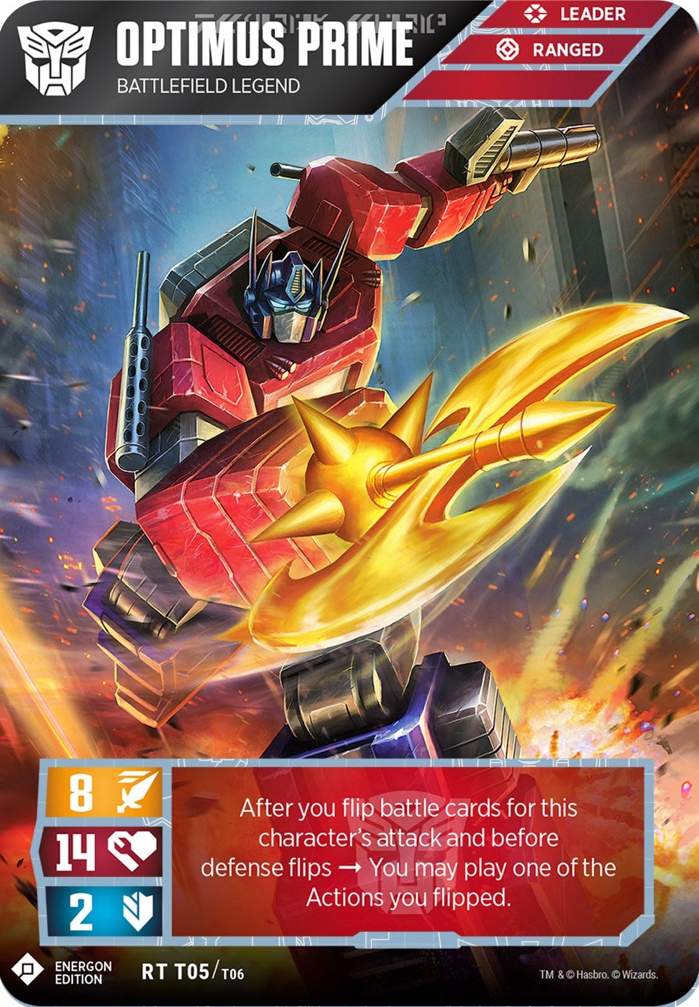 Image for Optimus Prime - Battlefield Legend (Energon Edition) (Wave 1) (T05) - Transformers TCG