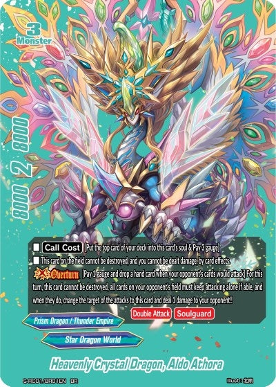 Image for Heavenly Crystal Dragon, Aldo Athora (Teal) (Re: Collection Vol.1) (S-RC01/BR01EN) - Future Card BuddyFight