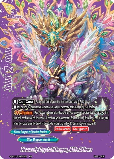 Image for Heavenly Crystal Dragon, Aldo Athora (Purple) (Re: Collection Vol.1) (S-RC01/BR01EN) - Future Card BuddyFight