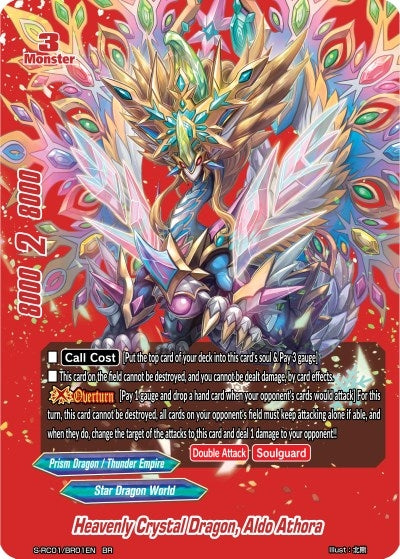 Image for Heavenly Crystal Dragon, Aldo Athora (Red) (Re: Collection Vol.1) (S-RC01/BR01EN) - Future Card BuddyFight