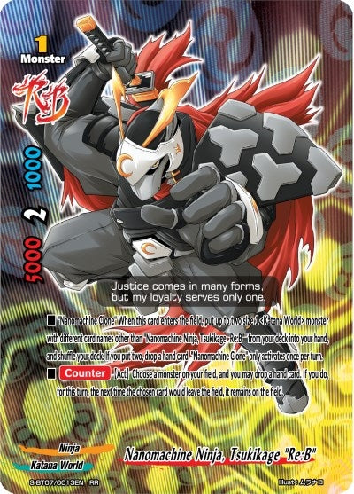 Image for Nanomachine Ninja, Tsukikage "Re:B" (Perfected Time Ruler) (S-BT07/0013EN) - Future Card BuddyFight
