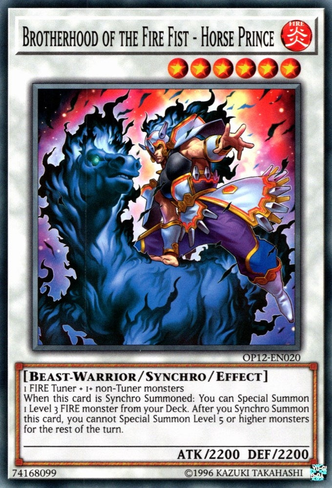 Image for Brotherhood of the Fire Fist - Horse Prince (OTS Tournament Pack 12) (OP12-EN020) - YuGiOh