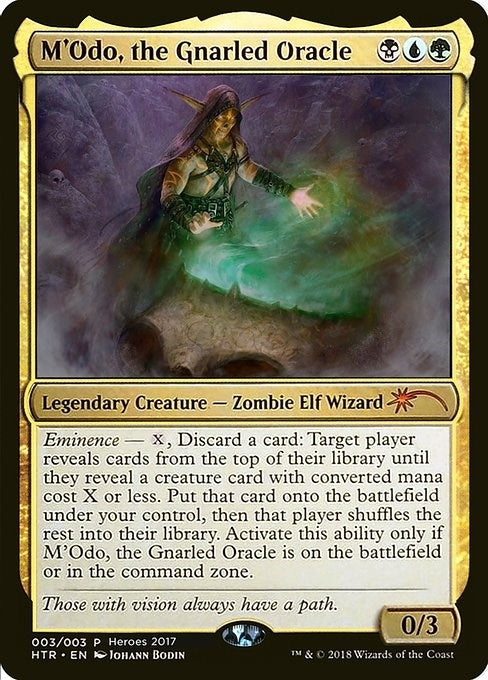 Image for M'Odo, the Gnarled Oracle (Unique and Miscellaneous Promos) (3) - Magic: The Gathering