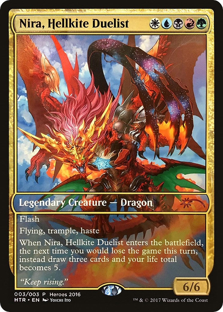 Image for Nira, Hellkite Duelist (Unique and Miscellaneous Promos) (3) - Magic: The Gathering
