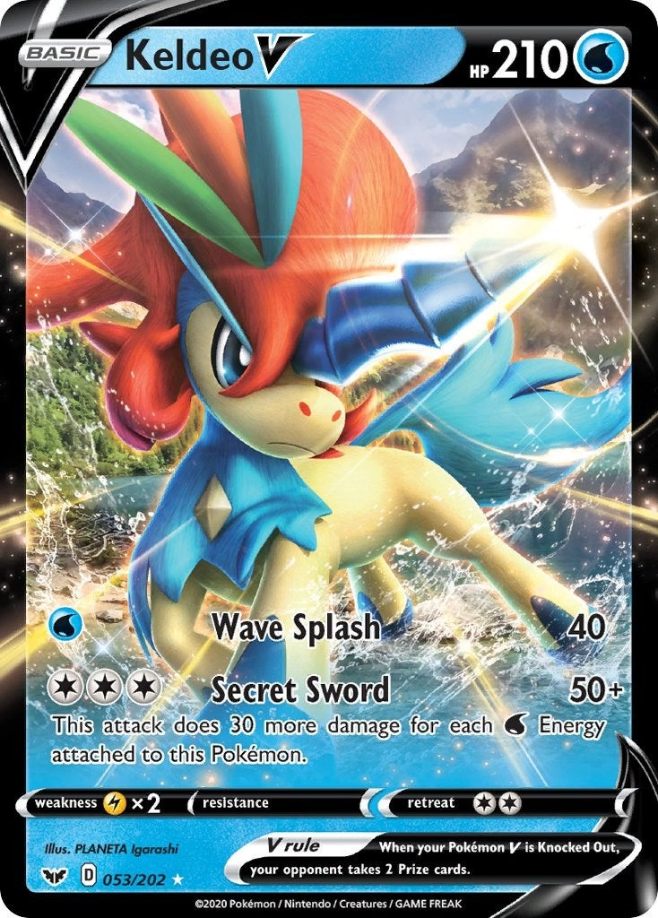 Image for Keldeo V (SWSH01: Sword & Shield Base Set) (053/202) - Pokemon