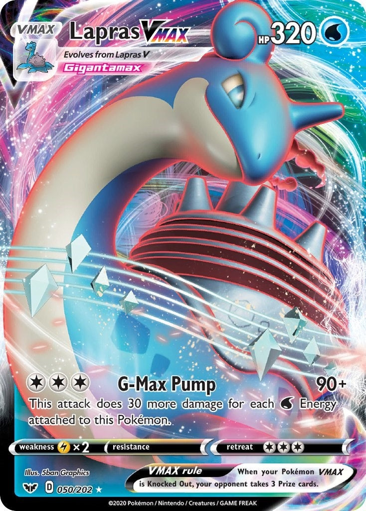 Image for Lapras VMAX (SWSH01: Sword & Shield Base Set) (050/202) - Pokemon