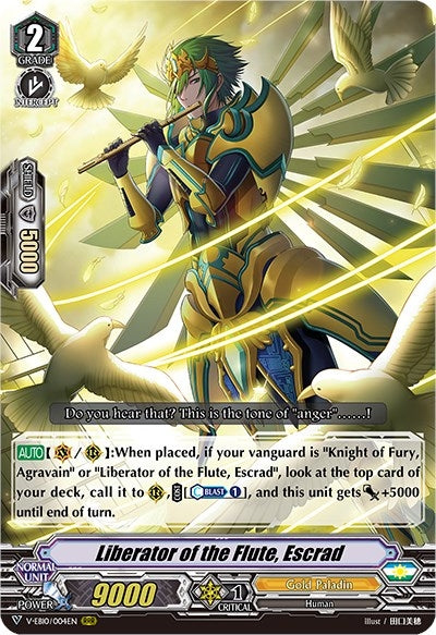 Image for Liberator of the Flute, Escrad (V-EB10: The Mysterious Fortune) (V-EB10/004EN) - Cardfight Vanguard