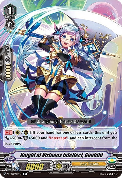 Image for Knight of Virtuous Intellect, Gunhild (V-EB10: The Mysterious Fortune) (V-EB10/022EN) - Cardfight Vanguard