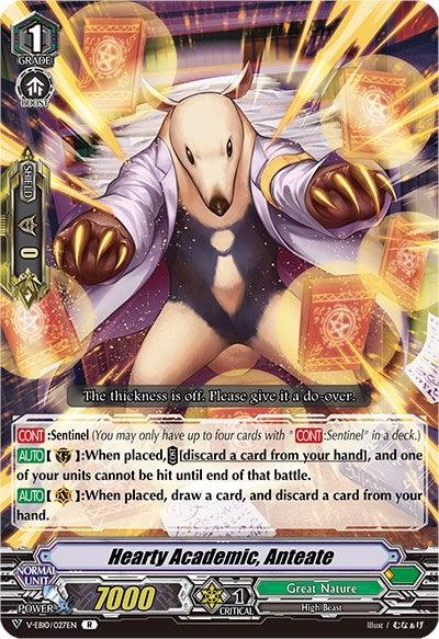 Image for Hearty Academic, Anteate (V-EB10: The Mysterious Fortune) (V-EB10/027EN) - Cardfight Vanguard