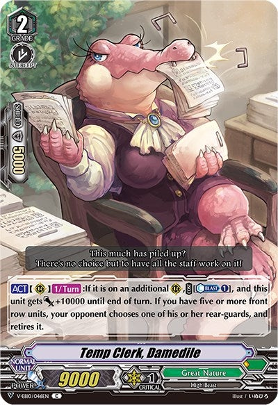 Image for Temp Clerk, Damedile (V-EB10: The Mysterious Fortune) (V-EB10/046EN) - Cardfight Vanguard