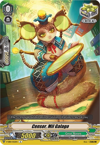 Image for Censor, Mil Galago (V-EB10: The Mysterious Fortune) (V-EB10/052EN) - Cardfight Vanguard