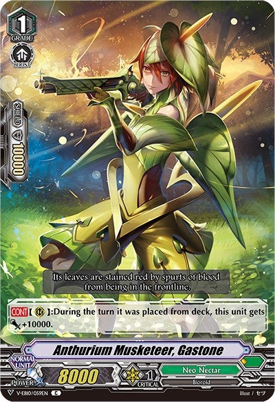 Image for Anthurium Musketeer, Gastone (V-EB10: The Mysterious Fortune) (V-EB10/059EN) - Cardfight Vanguard