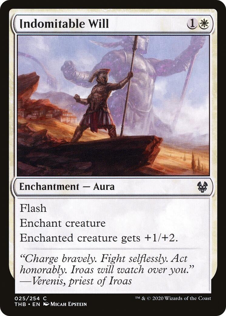 Image for Indomitable Will (Theros Beyond Death) (25) - Magic: The Gathering