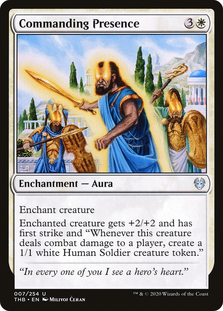 Image for Commanding Presence (Theros Beyond Death) (7) - Magic: The Gathering