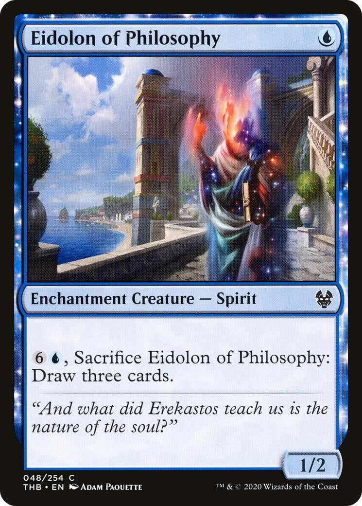 Image for Eidolon of Philosophy (Theros Beyond Death) (48) - Magic: The Gathering