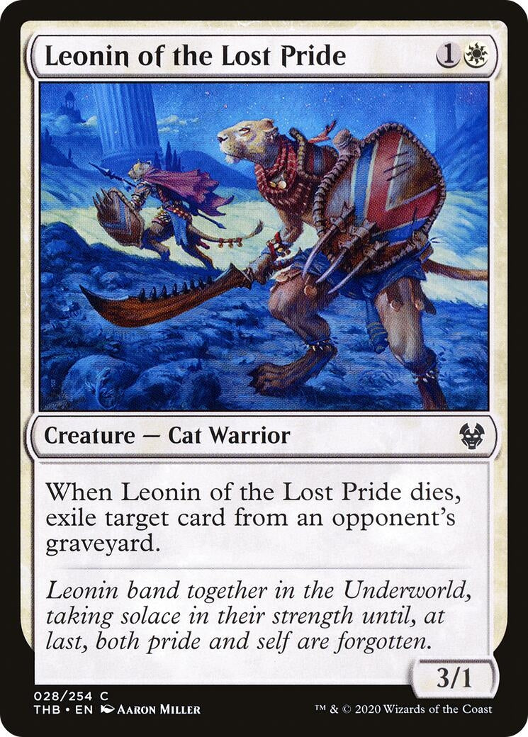 Image for Leonin of the Lost Pride (Theros Beyond Death) (28) - Magic: The Gathering