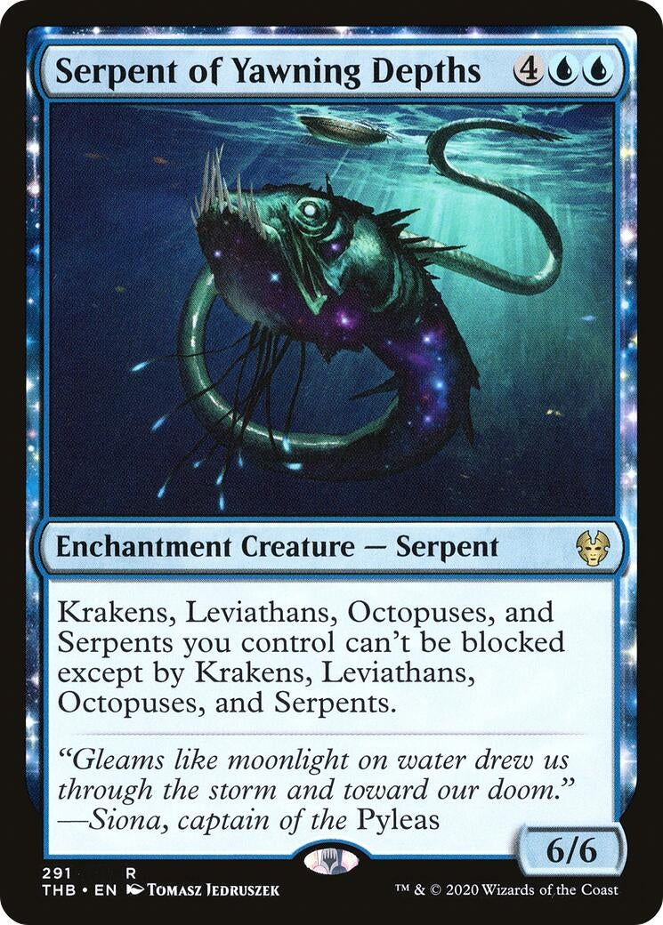 Image for Serpent of Yawning Depths (Theros Beyond Death) (291) - Magic: The Gathering